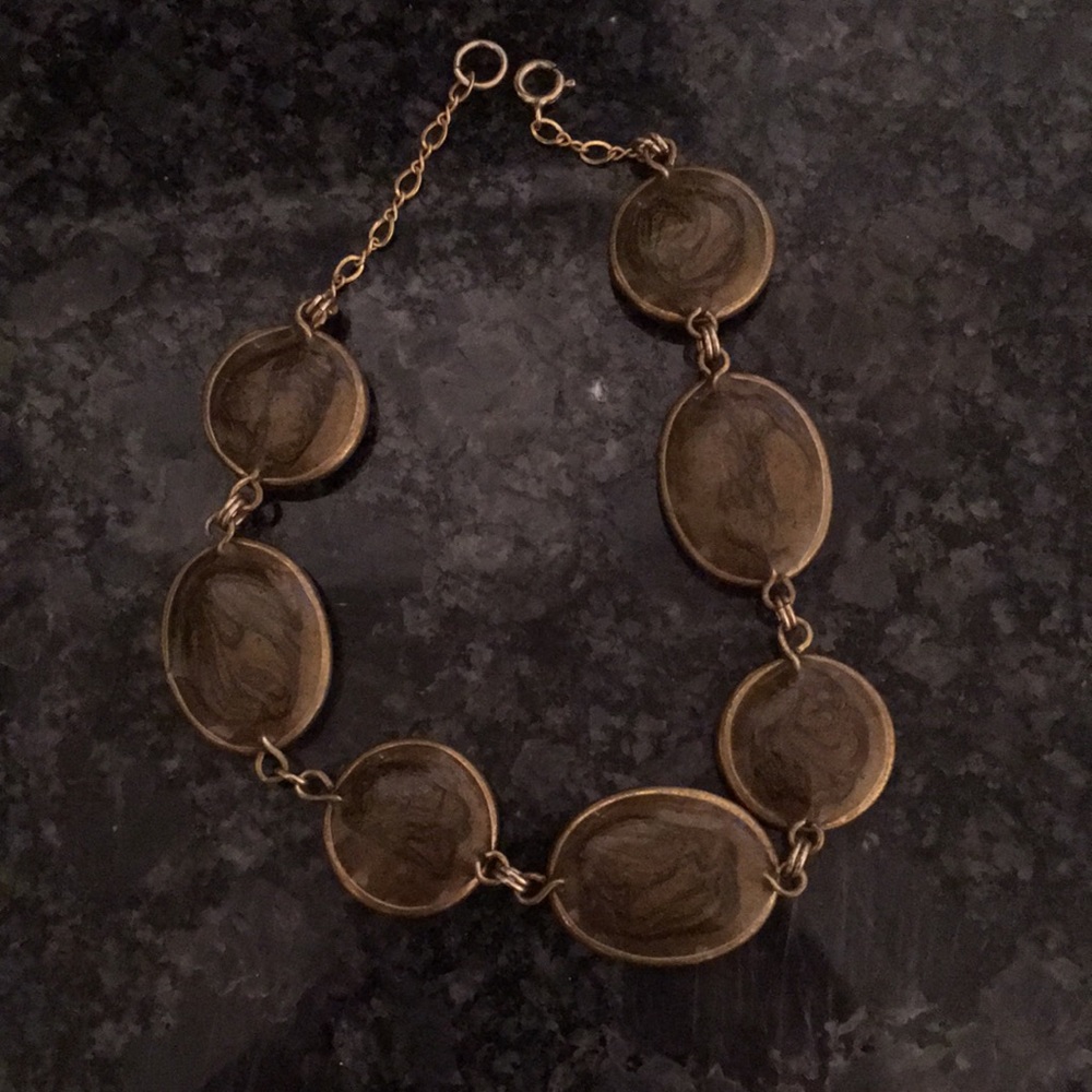 Gold Leaf in resin bracelet - Picture 4 of 7